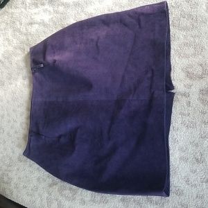 Vintage 90's Express Purple Suede Skirt